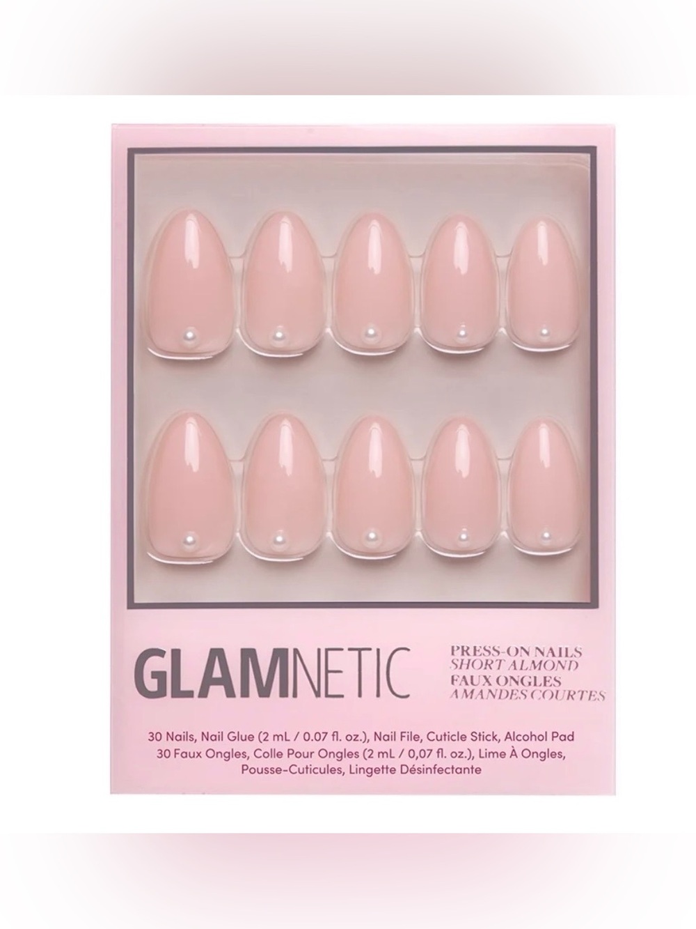 Glamnetic Press-On Nails Short Almond Shape WIFEY NIB